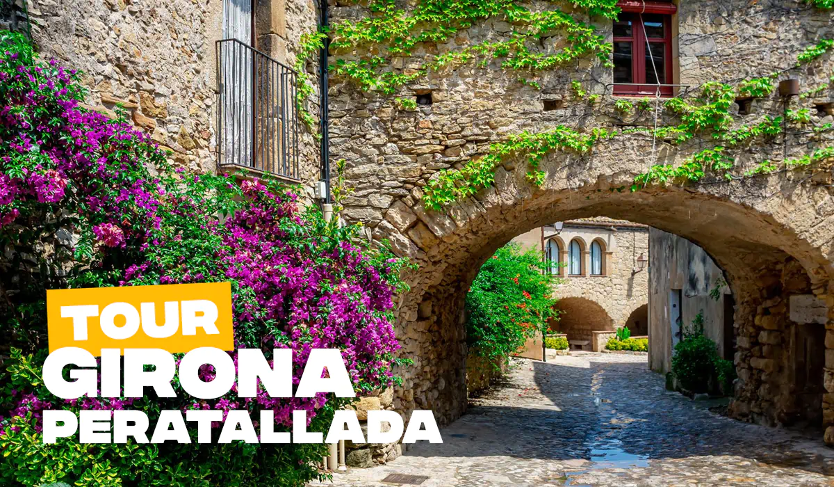 Ruina Prehistórica Ibérica + Girona + Pueblo Medieval